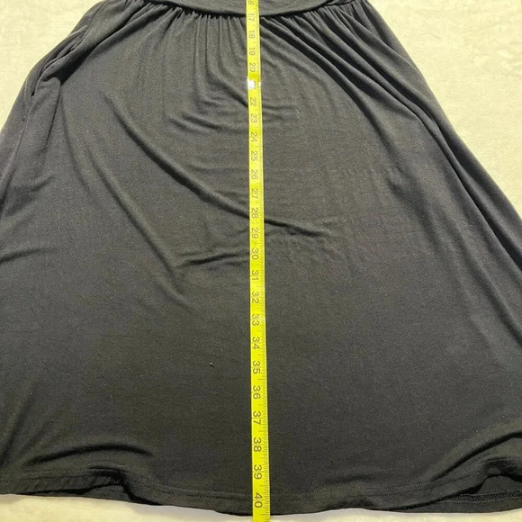 WEACZZY Faux Wrap V-Neck Dress Pockets Black Medium - Picture 8 of 10